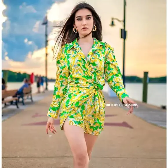 Zara Dresses Zara Blogger Fave Printed Shirt Dress Nwt Last